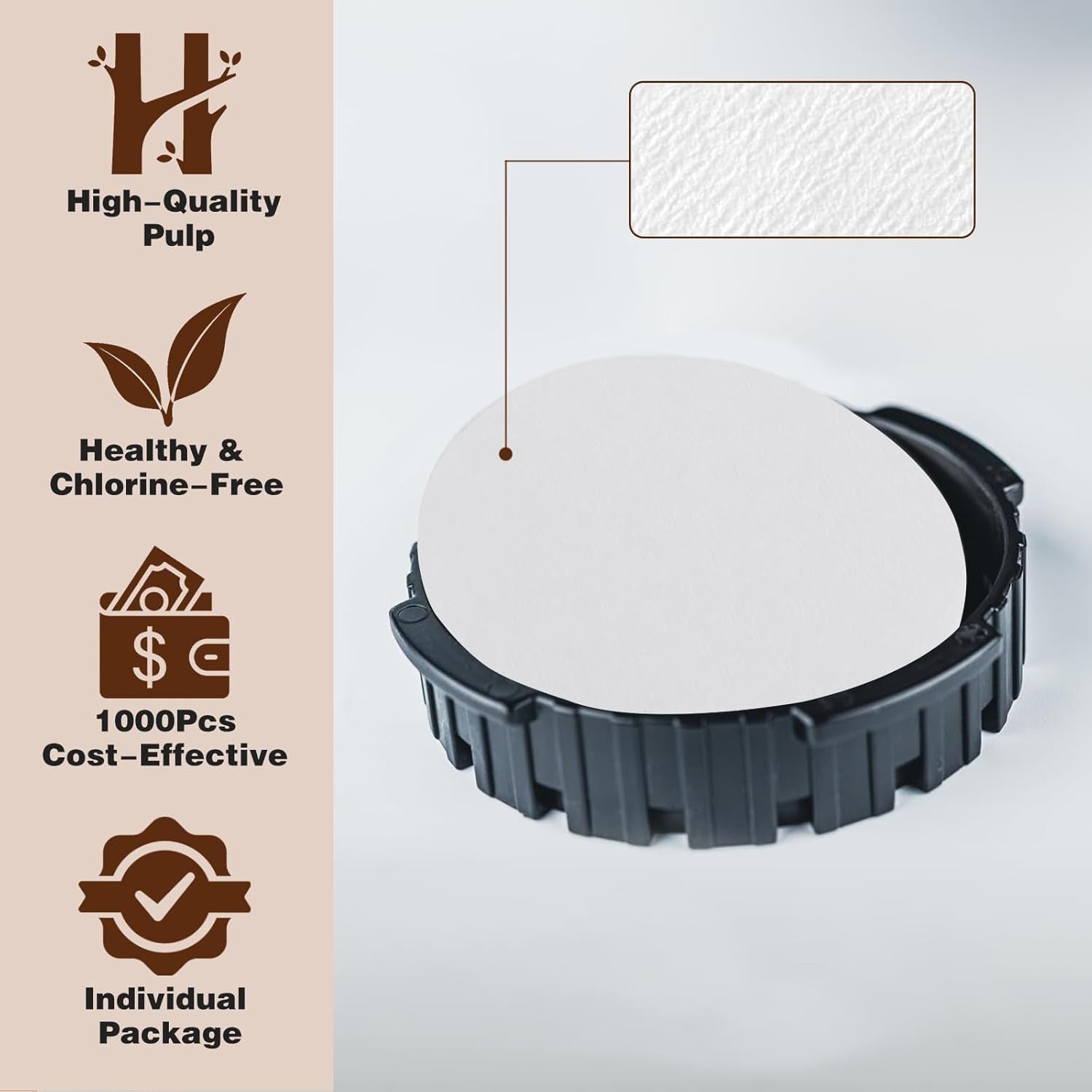 1000 Stück Einweg-Papierfilter Für Aeropress Standard Kaffeemaschine