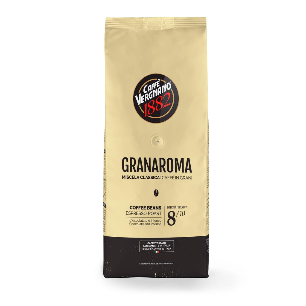 Caffè Vergnano 1882 - Ganze Bohnen Granaroma | 1 Packung, 1 Kg