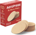 Aeropress XL Kaffeebereiter Naturpapier-Mikrofilter - Runde Ersatz-Kaffeefilter, Ungebleicht, Kompostierbare Papierfilter, Passend Für Aeropress XL Kaffeebereiter, 200 Stück | Runde Ersatz-Kaffeefilter, Ungebleicht, Kompostierbare Papierfilter
