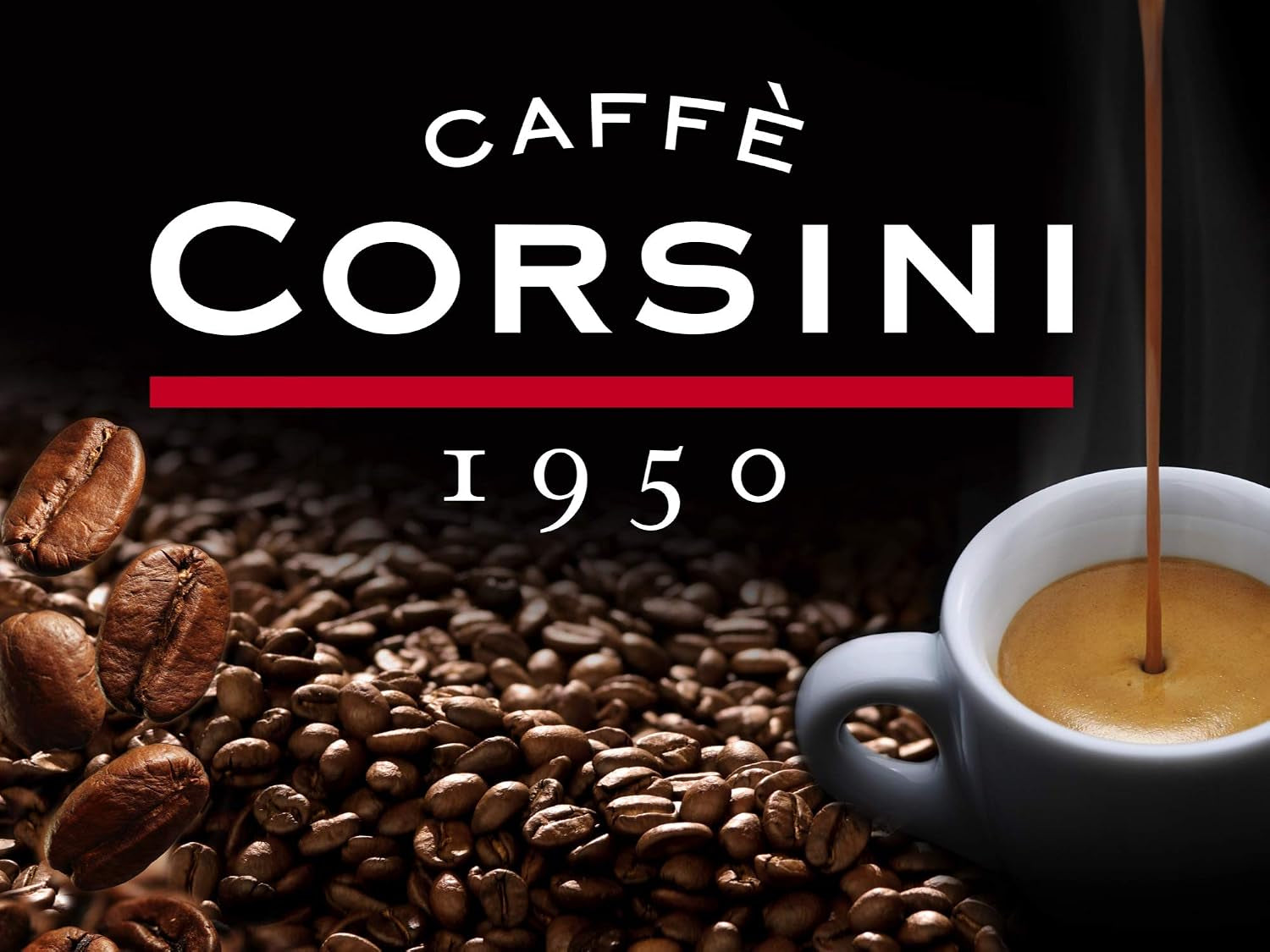 Caffè Corsini - Compagnia Dell'Arabica, Arabica Kaffeebohnen Aromatisch Und Cremig, 1 Kg Packung Geröstete Kaffeebohnen