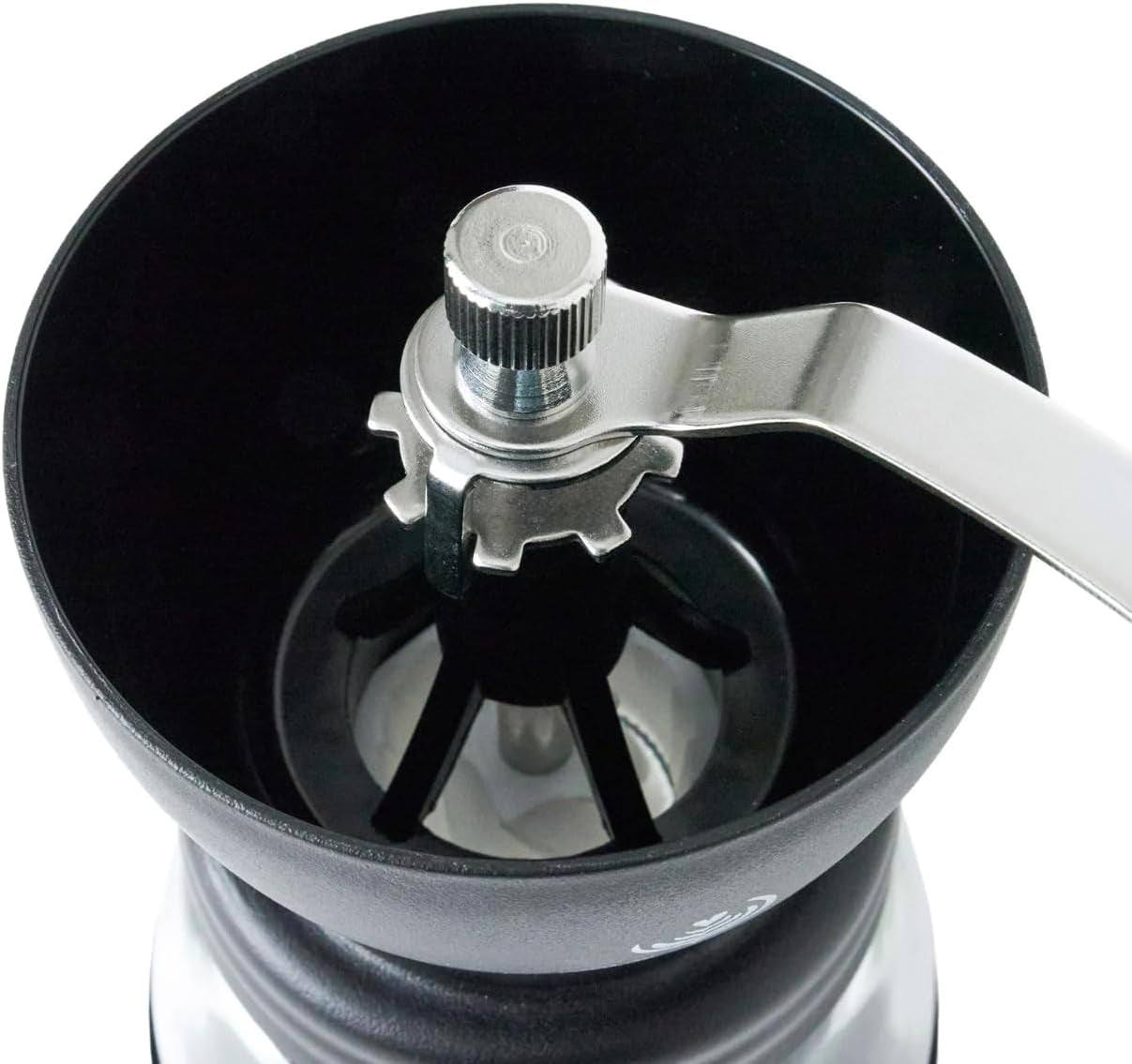VIA CREMA Kaffeemühle Manuell, Handkaffeemühle Keramikmahlwerk. Coffee Grinder Manual Adjustable Ceramic Blades