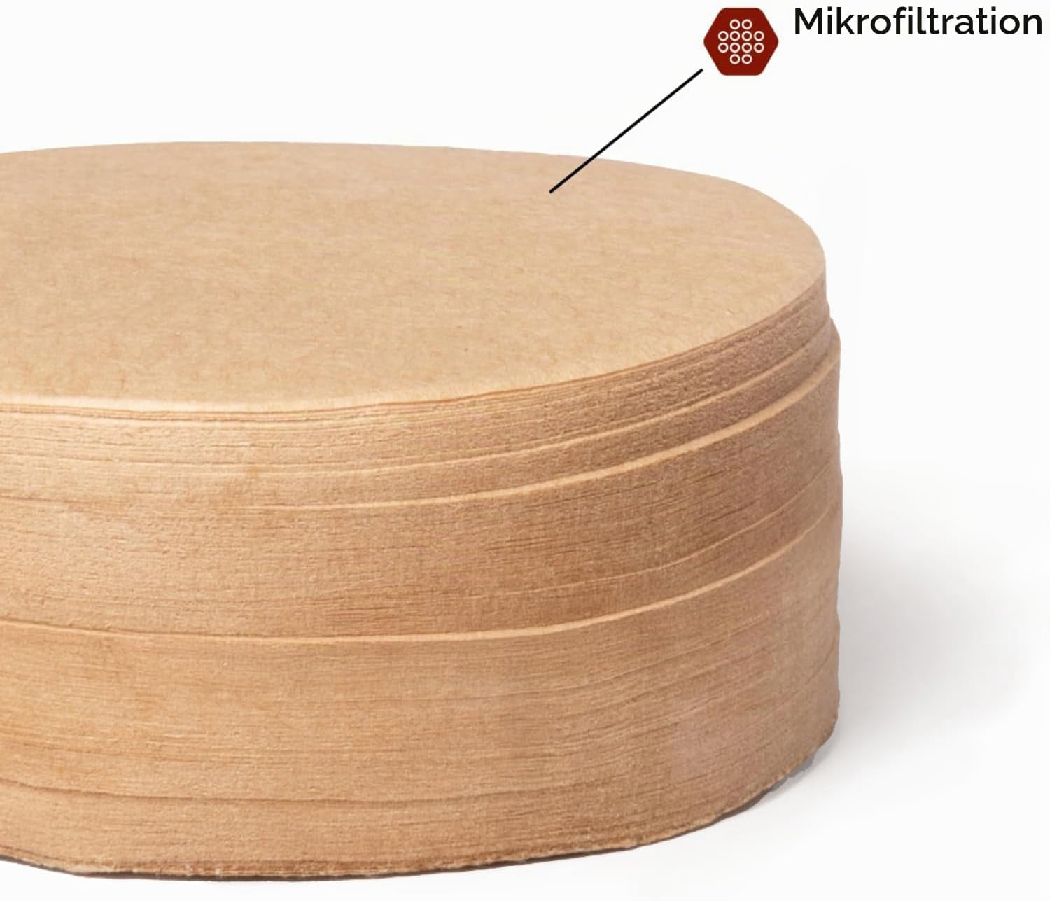 Aeropress XL Kaffeebereiter Naturpapier-Mikrofilter - Runde Ersatz-Kaffeefilter, Ungebleicht, Kompostierbare Papierfilter, Passend Für Aeropress XL Kaffeebereiter, 200 Stück | Runde Ersatz-Kaffeefilter, Ungebleicht, Kompostierbare Papierfilter