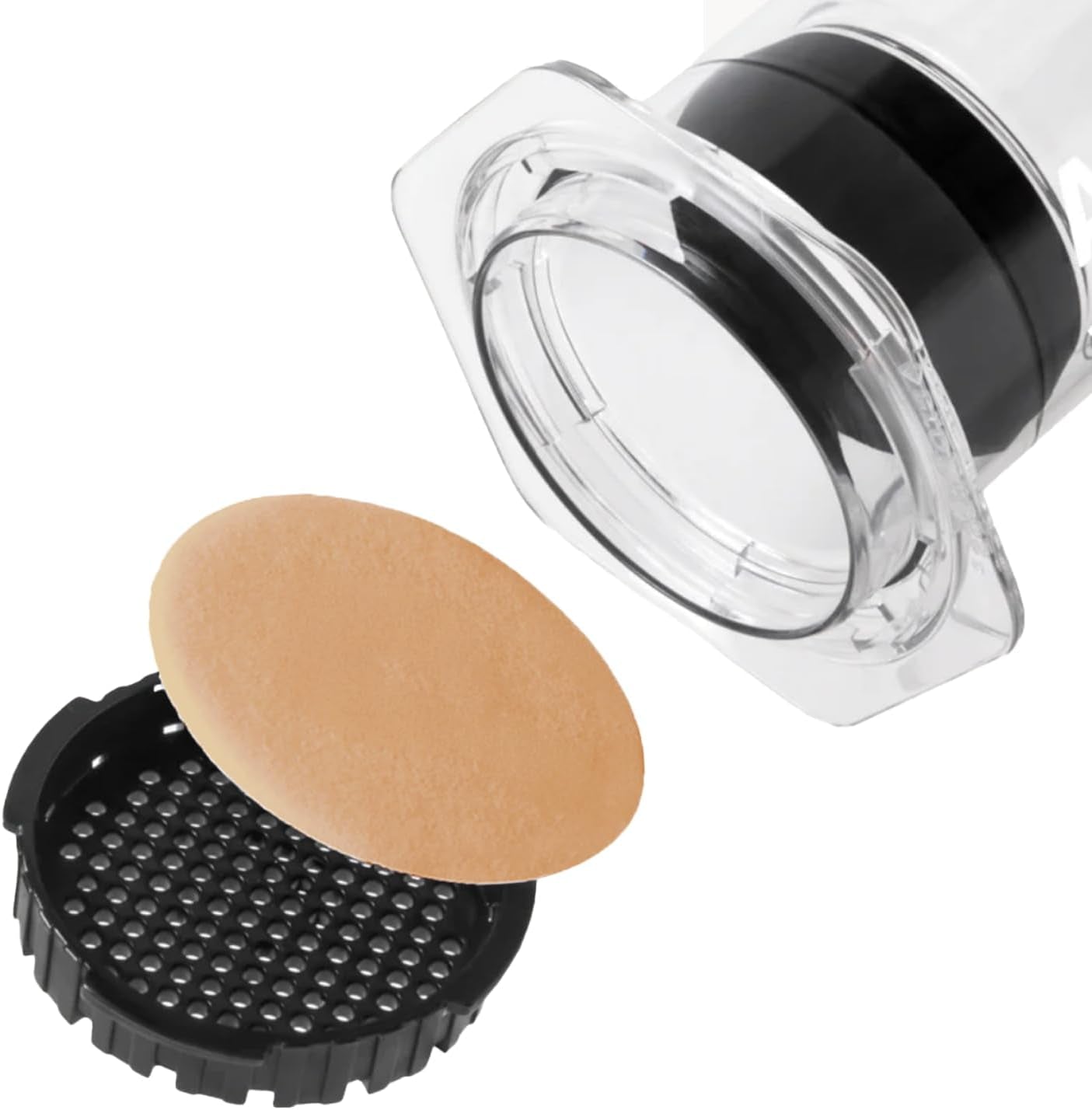 Aeropress XL Kaffeebereiter Naturpapier-Mikrofilter - Runde Ersatz-Kaffeefilter, Ungebleicht, Kompostierbare Papierfilter, Passend Für Aeropress XL Kaffeebereiter, 200 Stück | Runde Ersatz-Kaffeefilter, Ungebleicht, Kompostierbare Papierfilter