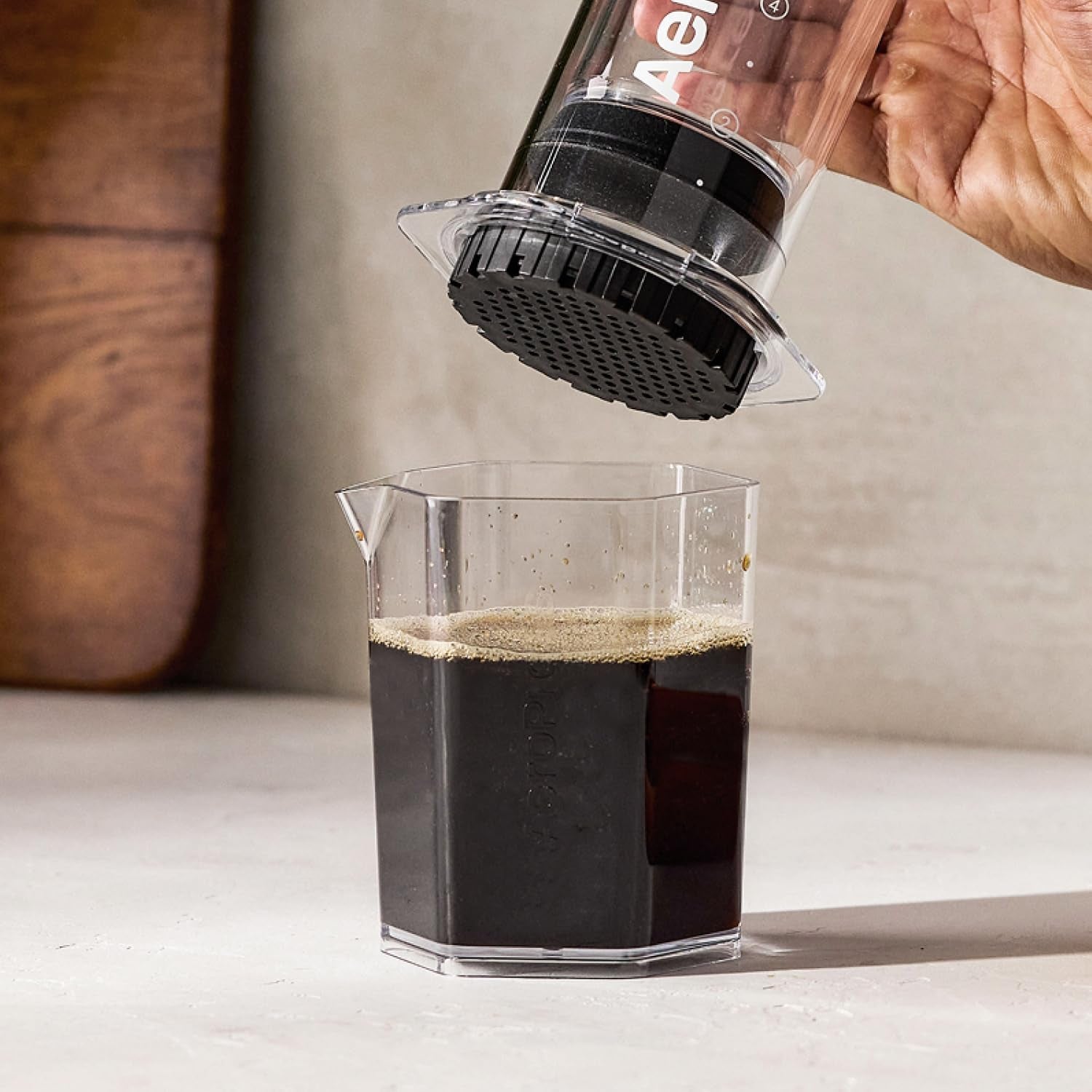 Aeropress XL Kaffeebereiter Naturpapier-Mikrofilter - Runde Ersatz-Kaffeefilter, Ungebleicht, Kompostierbare Papierfilter, Passend Für Aeropress XL Kaffeebereiter, 200 Stück | Runde Ersatz-Kaffeefilter, Ungebleicht, Kompostierbare Papierfilter